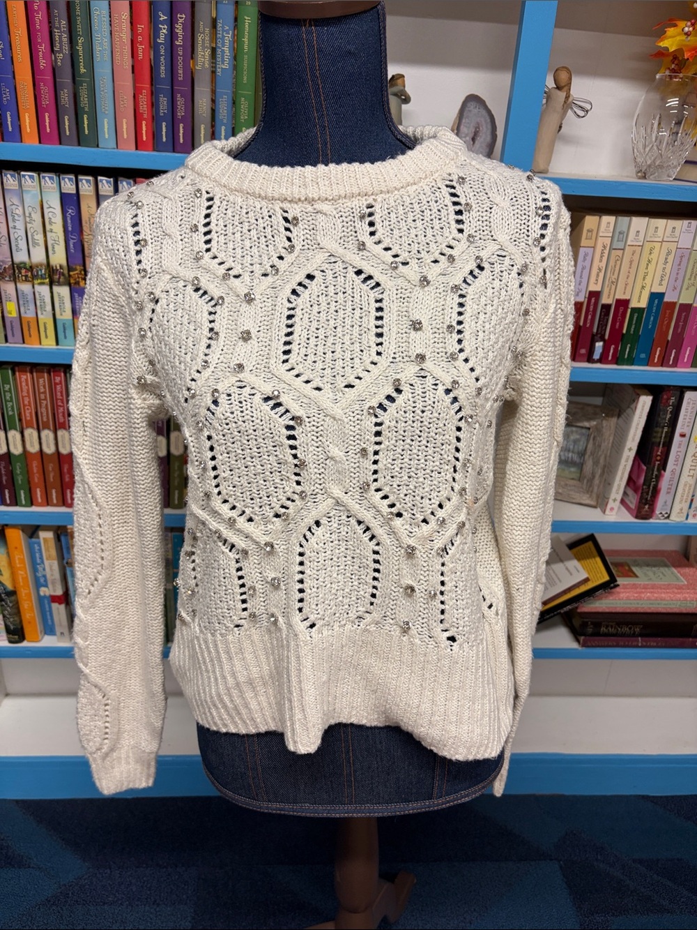 Casa cabana NWT embellished sweater size small